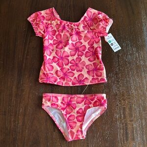 Carter's Just One You Toddler Girls' Short Sleeve Tankini Swimsuit Set